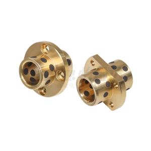 经济型无油衬套 圆法兰型/对边法兰型 铜合金+石墨 中间式