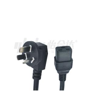 中国规格AC电源线 16国标三扁插+C19品字尾 3C认证