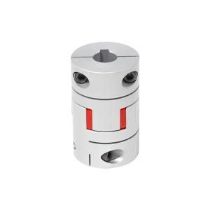 梅花式联轴器 带键槽螺钉夹紧型 铝合金 聚氨酯梅花垫