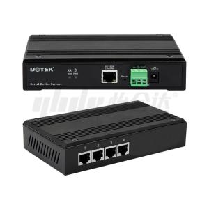 宇泰科技 串口服务器 TCP/IP转4口RS232/485/422 4串口 串口标准RS232/485/422 串口类型RJ45