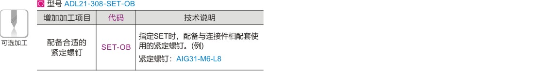 可选加工参数