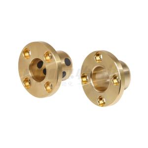 经济型无油衬套 圆法兰型 铜合金+石墨/铜合金