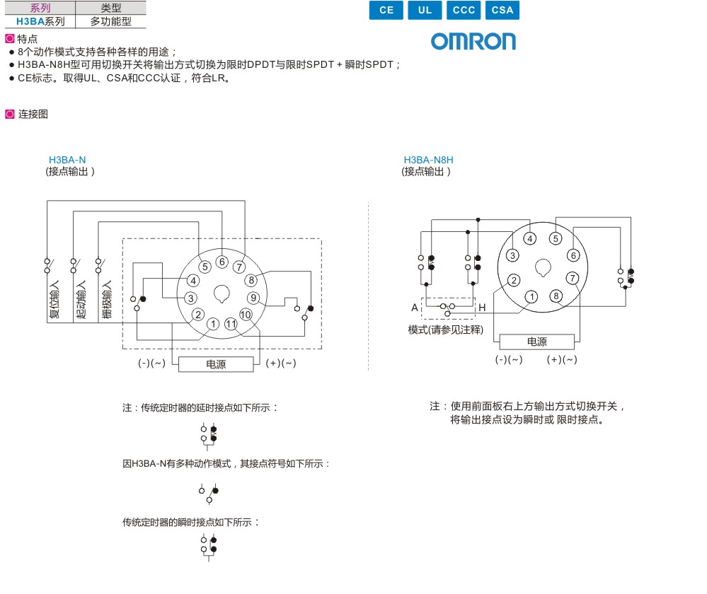 欧姆龙  计时器  多功能型