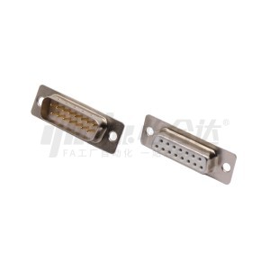 高品质D-sub连接器 插头/插座 插芯工艺：机加工