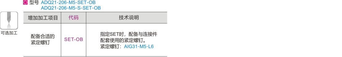 可选加工参数