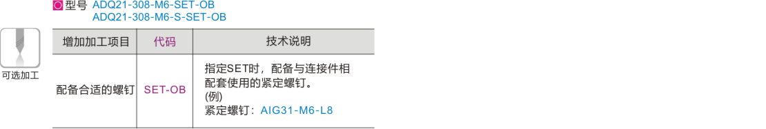 可选加工参数